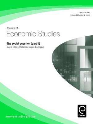 cover image of Journal of Economic Studies, Volume 33, Issue 4